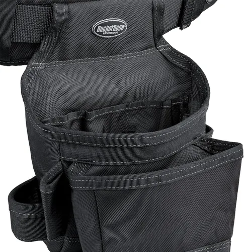 Vista 4 de Bucket Boss - Cinturón de herramientas balístico con tirantes, cinturones de herramientas - Serie profesional (57100), negro