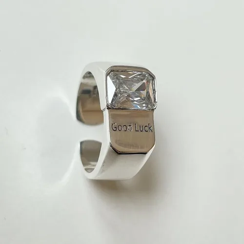 Vista 198 de Anillo de plata de ley 925, minimalista, ajustable, hecho a mano, para mujeres y niñas