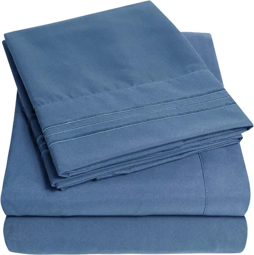 Vista 35 de 1500 Supreme Collection Juego de Sábanas de Bolsillo Extra Profundo - Sábanas de Cama Suaves de Lujo, Sin Arrugas, Ropa de Cama, Más de 40