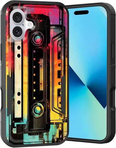 Vista 240 de Funda para iPhone Air, doble capa híbrida resistente resistente a prueba de golpes de policarbonato duro + funda protectora de silicona suave