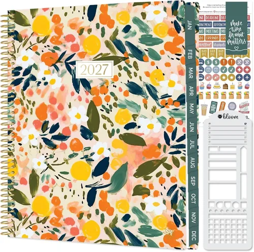 Vista 22 de bloom daily planners Agenda 2027 con plantilla para mujer