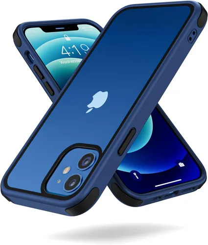 Vista 12 de Mobnano Funda transparente para iPhone 11, con protección multicolor a prueba de golpes, no amarillenta, anti arañazos, parte trasera