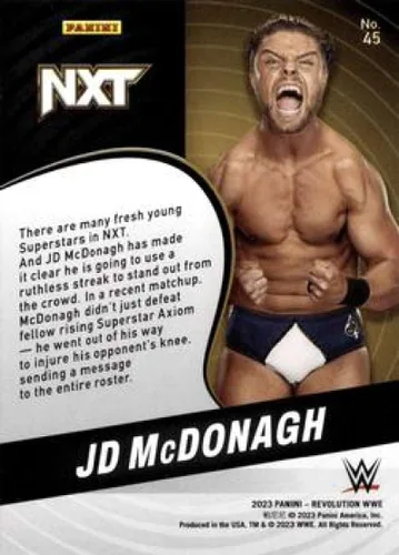 Vista 2 de JD MCDONAGH 2023 Panini Revolution #45 NM+-MT+ WWE Wrestling