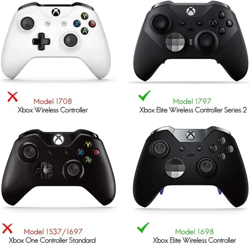 Vista 6 de TOMSIN Xbox Elite Controller Series 2 & 1 Paddles,4 pcs Metal Stainless Steel Parts for Xbox One Elite 2 & 1 Controller,Xbox Controller Elite 2 Core