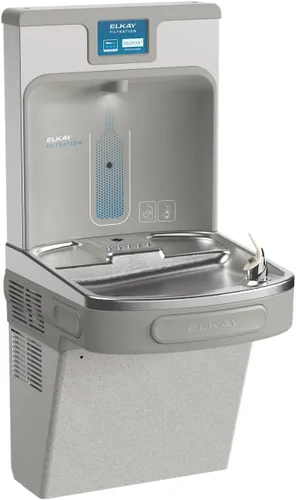 Vista 2 de Elkay LZS8WSLP EZH2O Estación de llenado de botellas y fuente filtrada, gris claro, 120 V