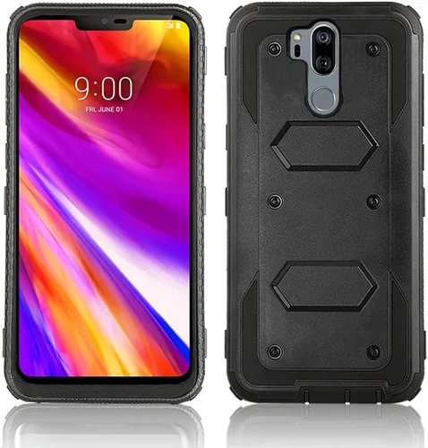 Vista 7 de Asuwish Funda de teléfono para LG G7 ThinQ cubierta híbrida a prueba de golpes de cuerpo completo protector resistente accesorios de celular LGG7