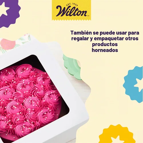 Vista 5 de Wilton Cajas para pastel de 12 pulgadas con ventanas para pasteles de 10 pulgadas, 6