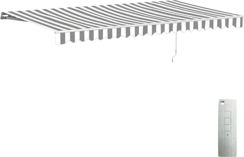 Vista 10 de Toldo Aleko retráctil, motorizado, para patio Gris