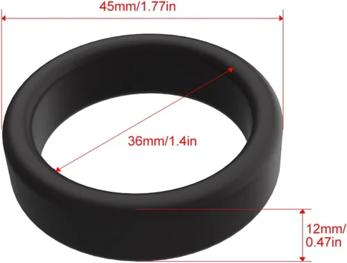 Vista 4 de Anillo de pene masculino, anillo para el pene eyaculación de retardo, escroto, anillos para hombre, juguete sexual de silicona para hombres