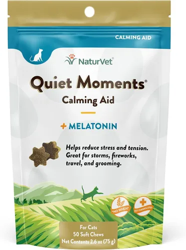 Vista 11 de NaturVet Hemp Quiet Moments - Gotas calmantes para gatos, 1 onza Calming Aid for Cats - Helps Reduce Stress, Great for Travel, Grooming, Storms &