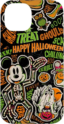 Vista 4 de Funda para iPhone 13 Pro Max Disney 100 Mickey Nightmare Before Christmas Halloween D100