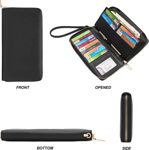 Vista 7 de YZAOLL Bolsos para mujer de cuero sintético, medianos y grandes, bolso de hombro, cartera, juego de bolso de mano y billetera