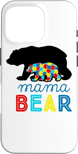 Vista 20 de Autism Awareness Mama Bear Autistic Mom Gift Case for iPhone 17