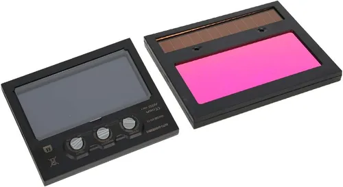Vista 5 de Lente de oscurecimiento auto solar, lente de reemplazo de casco de soldadura de placa de atenuación pequeña LCD, lente de reemplazo de soldadura LCD