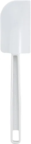 Vista 8 de Winco Cuchara Espátula de silicona, 10 pulgadas, color blanco, mediano
