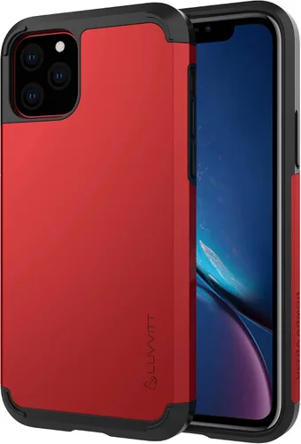 Vista 9 de Luvvitt Ultra Armor - Funda diseñada para iPhone 11 Pro Max 6.5 2019 con placa de metal extraíble para soporte magnético