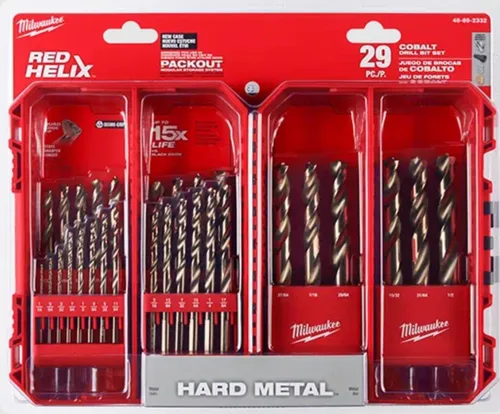Vista 5 de Milwaukee Juego de 29 piezas de brocas para metal Red Helix de cobalto