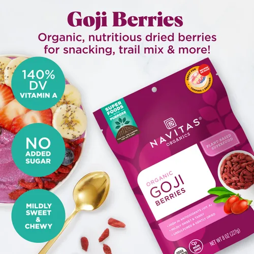 Vista 3 de Navitas Naturals Bayas de goji orgánicas