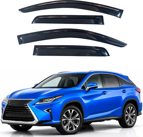 Vista 99 de Visera de ventana IG para Ford Focus Sedán y Hatchback 2012-2018, Protector de ventana lateral para lluvia y viento estilo Mugen, extra duradero