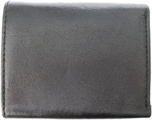 Vista 6 de Dangerous Threads Cartera de cuero negro para hombre Cordero clásico Trifold 731, Negro -, Classic