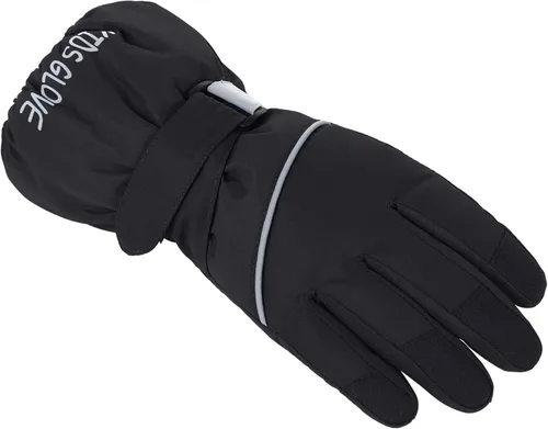 Vista 2 de American Trends Guantes de invierno impermeables para niños, guantes de nieve cálidos para niños y niñas, guantes de esquí para niños y niñas