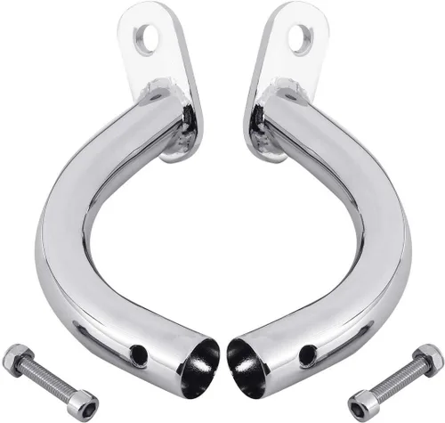 Vista 2 de TCT-MOTORPARTS Soporte de protección de alforja para Harley Electra Glide FLHT FLHTC FLHTCU 97-08 Cromado