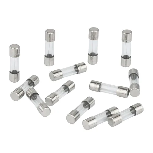 Vista 2 de Fusibles de 0.197x0.787 in Mini Fusible 125V 3A 0.19x0.78 pulgadas Fusible de vidrio Surtido Kit de fusibles (paquete de 20)