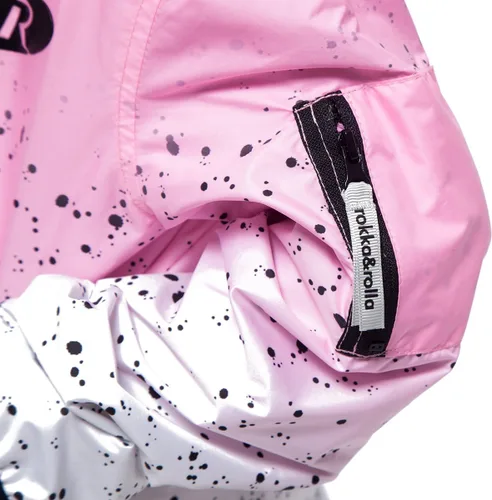 Vista 6 de Rokka&Rolla Chaqueta cortavientos ligera con capucha y cremallera para niñas