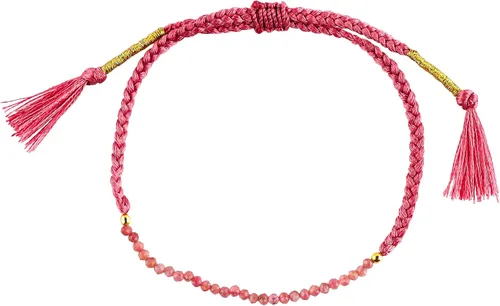 Vista 9 de Thecraftman - Pulsera trenzada de cuentas naturales, cristales energéticos, regalo para ella, pulsera de protección de hilo trenzado de mano