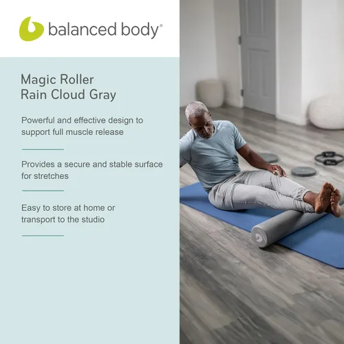 Vista 6 de Balanced Body Rodillo mágico, rodillo de liberación muscular, rodillo muscular para entrenamiento post-pilates o terapia física, herramienta de Nube