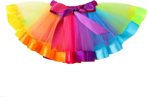Vista 4 de ODASDO Conjunto de mameluco de manga larga para bebé niña con diseño de arco iris para 1 2 y 3 cumpleaños