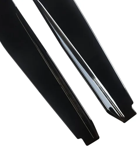 Vista 9 de NINTE Falda lateral para Chevrolet Chevy Corvette C8 5VM estilo Rocker Panel brillante ABS pintado de ABS negro brillante protector de línea