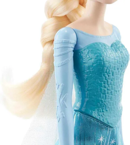 Vista 4 de Mattel Muñecas Disney Princess, Muñeca posable de Elsa de moda con ropa y accesorios característicos, juguetes de la película Frozen de Disney