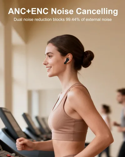 Vista 12 de Auriculares inteligentes con pantalla táctil, auriculares de pantalla táctil, auriculares inalámbricos Bluetooth 5.4, auriculares táctiles
