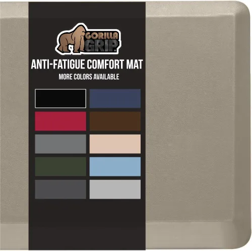 Vista 20 de Gorilla Grip - Tapete antifatiga acolchado para cocina, escritorio, ergonómico, superficie rugosa resistente a los rayones y al agua, para comodidad
