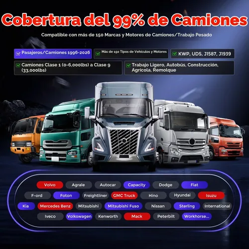Vista 9 de Autel MaxiSys MS909CV, 2026 - Escáner diesel inteligente de alta resistencia