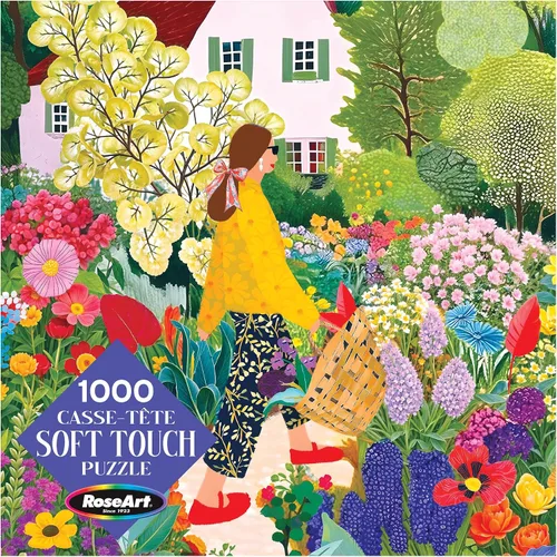 Vista 3 de RoseArt - Soft Touch - Recogiendo Flores - Rompecabezas de 1000 Piezas para Adultos
