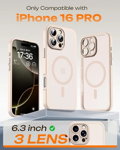 Vista 282 de TOCOL Funda para iPhone 11, compatible con Magsafe, protección completa de cámara, imanes integrados, protección contra caídas, funda translúcida