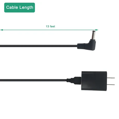 Vista 2 de Adaptador de corriente para interiores y exteriores, enchufe de barril para Ring Stick Up Cam/Plug-in 3ª generación/2ª generación y Ring Pan Tilt