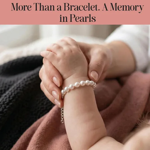 Vista 2 de Delicadas pulseras de plata esterlina para niñas Perlas de imitación europeas de alta gama Elegante joyería para niñas Pulsera de perlas