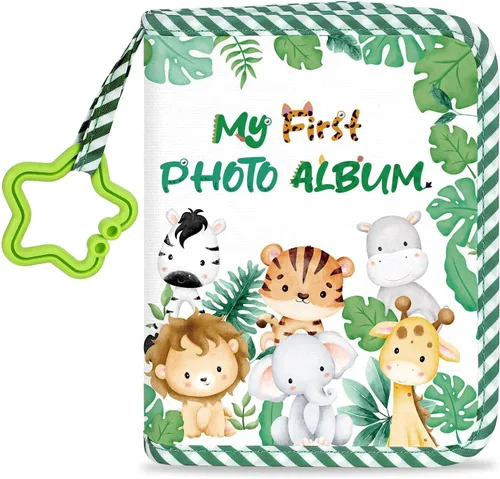 Vista 10 de Álbum de Mi Primera Familia del Bebé, Libro de Tela Suave para Fotos de Animales, Mi Primer Libro de Fotos, Álbum de Recuerdos del Bebé, Regalo que