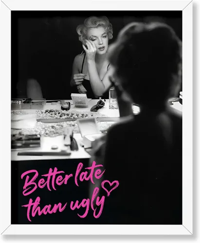 Vista 70 de Poster Master Mejor Tarde Que Feo - Póster de Marilyn - Arte Moderno y Pop - Regalo Moderno para Hombres, Mujeres y Fashionista - Decoración