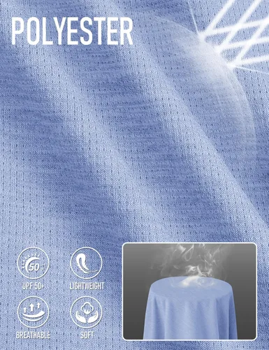 Vista 6 de MAGCOMSEN Camiseta de manga larga con protección solar UPF 50+ para mujer, de secado rápido, ligera, para senderismo y atletismo