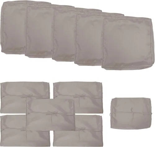 Vista 9 de Gotland Fundas de repuesto para cojines de patio, fundas de cojín para exteriores, funda impermeable para asiento de silla para sofá, muebles Rojo