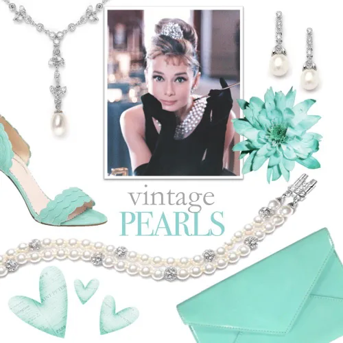 Vista 6 de Mariell Collar de boda con perlas de agua dulce y tulipán CZ - Joyería chapada en platino de plata para novias, Metal Gema Metal Piedra preciosa