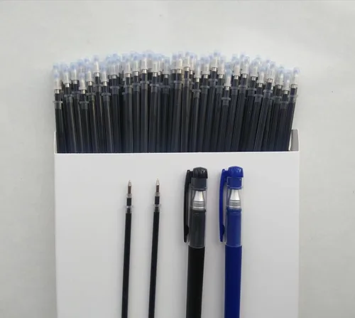 Vista 9 de Recambios de bolígrafo de gel de 0.020 in, paquete de 100 recambios de tinta para bolígrafo, repuesto de bolígrafo de tinta negra, punta de metal