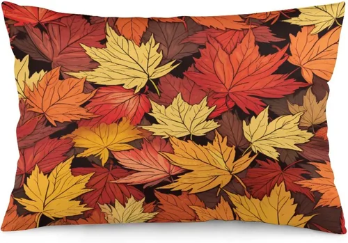 Vista 9 de Fundas de almohada frescas de casa embrujada, castillo, luna, bosque medieval, calabaza, fundas de almohada rectangulares con cremallera invisible