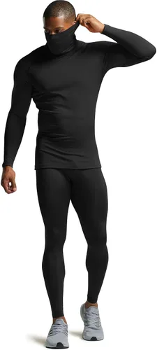 Vista 9 de ATHLIO 2 or 3 Pack Men's Thermal Long Sleeve Compression Shirts, TurtleMock Winter Sports Base Layer, Active Running Shirt