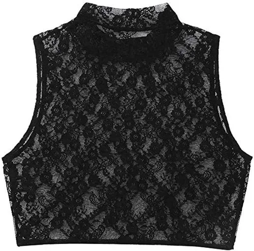 Vista 6 de Leyerer - Camiseta sin mangas para mujer con malla transparente