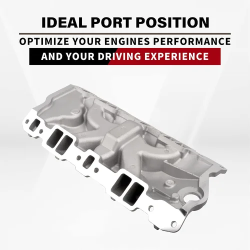 Vista 6 de Colector de admisión de aluminio de doble plano compatible con Chevy SBC 305 350 383